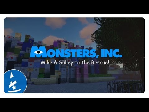 Monsters, Inc. Mike & Sulley to the Rescue! (Minecraft)| McAmusement Ride Alongs