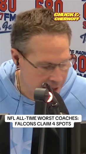 13K views · 686 reactions | NFL All-Time Worst Coaches? Falcons fans know the feeling. 4 names make the infamous list.  Chuck & Chernoff | Mon–Fri | 2–6 PM #atlantafalcons #falcons #riseup #nfl #fyp | 680 The Fan | Facebook