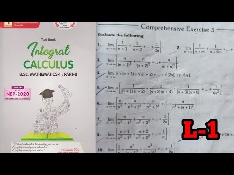 BSc maths 1st semester|integral calculus| summation of series with the help of definite integrals