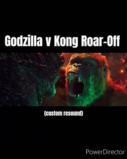 GvK Roar-Off (Custom Resound) #godzilla #shorts #monsterverse #fyp