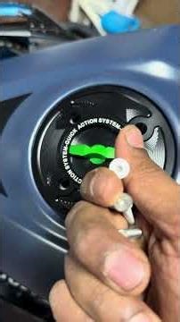 Quick release keyless gas cap install on a Ninja 400