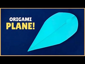 How to Make a Paper Airplane That Flies in a Circle - Origami Paper Aeroplane Easy