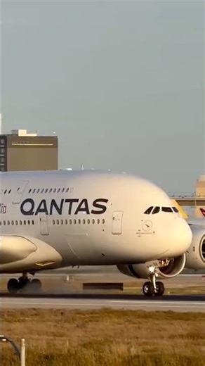 Qantas A380 Landing So Smooth Passengers Barely Notice #shorts #aviation