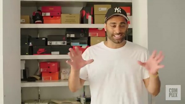 Joe La Puma shows his rare sneaker collection at the Complex office on Complex Closets