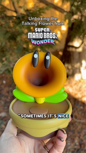 Unboxing the NEW Talking Flower from Super Mario Bros. Wonder! #nintendo #supermario #unboxing #asmr