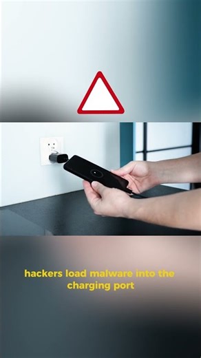 Don't Charge Your Phone Here 🔌🚫 (Juice Jacking Explained) #Shorts