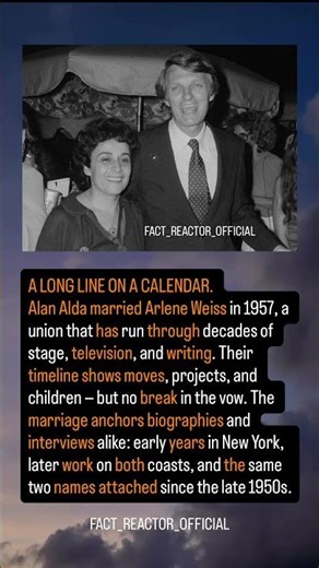 Alan Alda & Arlene — since 1957 | #YouTubeShorts #OldHollywood