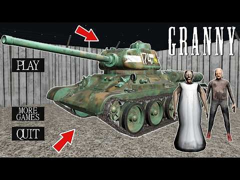 Playing as Granny vs TANK in room vs Grandpa | Secret MOD Granny - Gameplay Animation (p.13)