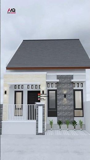Rumah minimalis sederhana 6x17 m 3 kamar #desainrumah #modelrumah