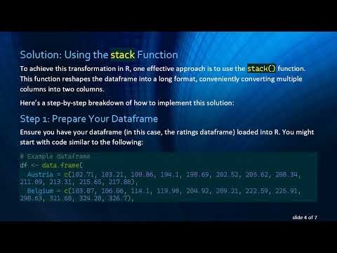Transforming a Dataframe from Multi-column to Two-column in R