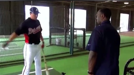 Chipper Jones toe-tap ⚾️ Via Chipper on X | Atlanta Braves Chop Live