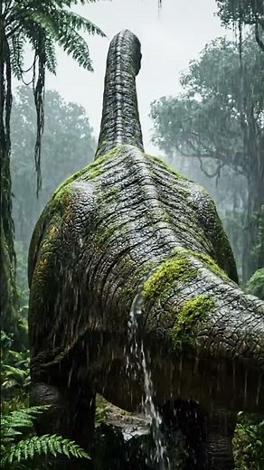 [ASMR] Rain Sounds on a Brachiosaurus's Back
