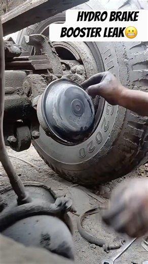 hydro boost system leak #engine #mechanic #shorts #dieseltechnician #dieseltrucks #driverepair