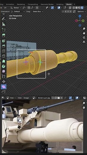 Blender M1 Abrams Modeling 1 #blender #3dmodeling #tank