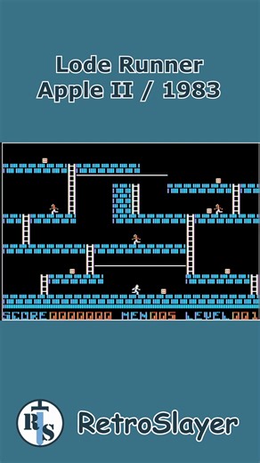 9.7K views · 160 reactions | Dodging guards and digging escape routes on the Apple II never gets old. Lode Runner still rules with brainy puzzles and speed. #LodeRunner #AppleII #RetroGaming | Retro Slayer | Facebook