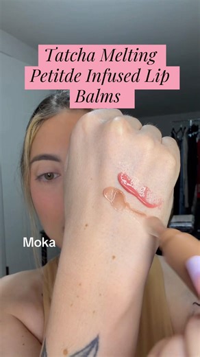Tatcha Melting Lip Balm Swatches