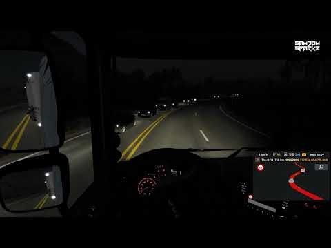 Night Drive 💀 in Euro Truck Simulator 2 #ets2 #gaming #eurotrucksimulator2