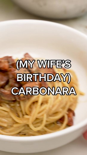 Authentic Carbonara Recipe for My Wife's Birthday Celebration