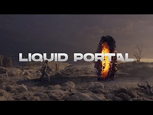 Dynamic liquid portal - [Asset for Zibra Liquid]. Real-time 3D liquid simulation