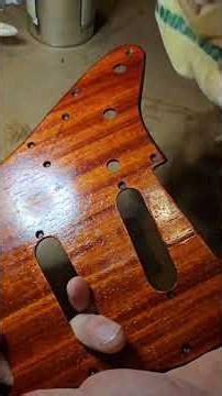 Handmade Pickguard for the "Copper Zebra" Swamp Ash and Mahogany.