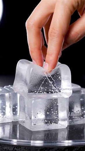 Crushing Ice cube Slime #asmr #satisfying