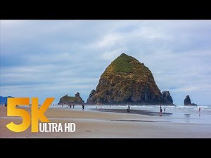 Pacific Northwest. Part #1 - Coastal Oregon - Views of the Ocean in 5K - 3 HOUR Relaxation Video