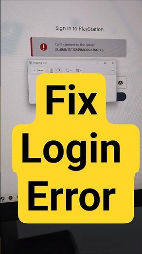 Fix can't connect to the server Playstation Sign in #PlayStation #PSN #PS5 #PS4 #PlayStationNetwork