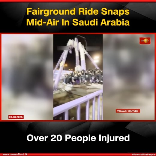 A theme park ride in Saudi Arabia snapped in mid-air, sending riders tumbling to the ground and injuring at least 23 people. Footage captured the moment the 360 Big Pendulum ride at Green Mountain Park, in the south-western city of Taif, broke apart and swung violently towards the ground. Three people were critically injured in the incident, state media reported on Thursday. In the video, which has been widely shared online, more than two dozen people strapped into chairs on the outside of a cir