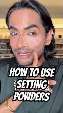 HOW TO USE SETTING POWDERS 👍🏽 #makeuptips #settingpowder #makeuptutorial