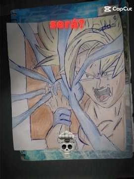 drawing goku smiling #dragoball #edit