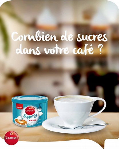 Sugarly : le même pouvoir sucrant qu’un morceau de sucre, sans les calories. | Canderel