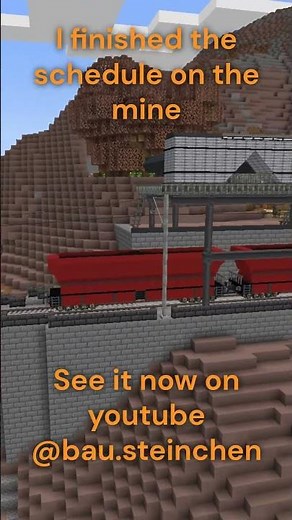 I finished the Schedule for the Mine on my Minecraft Create Train Base #minecraft #create #train