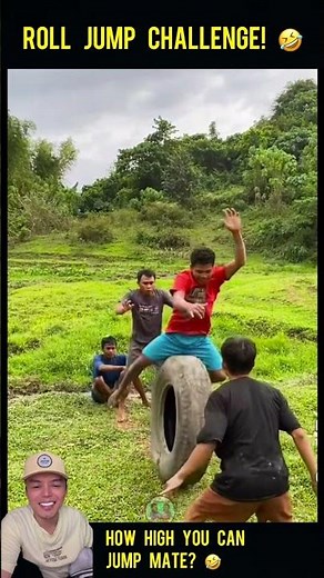 Roll jump challenge! 🤣 #rolljumpchallenge #funny #goodvibes #comedy #everyone #highlights #follower