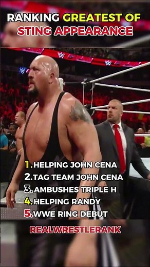 Ranking the Greatest Sting Appearances 🦂🔥 | Iconic Entrances & Legendary Moments! #wwe #wrestling