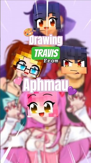 Drawing Travis APHMAU! #aphmau #Travis #art #minecraft #mystreet #fanart #challenge #storytime