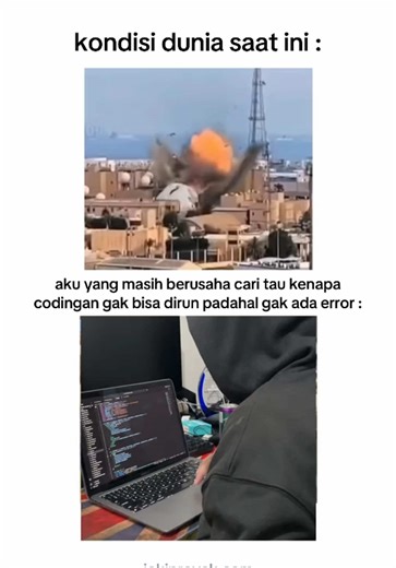 Semoga kita semua tetap aman ya gais ... 😭😭😭🙏🙏🙏 baik secara fisik maupun mental 💪💪💪 #jokicoding #jokiIT #informatika #sisteminformasi #programmer