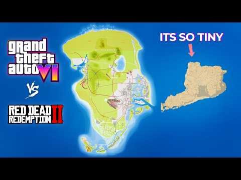 GTA 6 vs RDR2 Map (NEW Comparison)… This Is INSANE