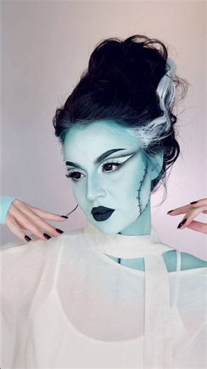 3/4 halloween inspo: the bride of Frankenstein