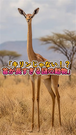 "Not a giraffe!? A mysterious animal with an unusually long neck" #trivia #animals #shorts