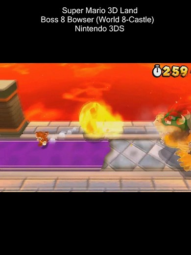 Super Mario 3D Land Bowser (World 8-Castle) #SuperMario3DLand #Bowser #BossBattles #Nintendo3DS #Gaming #VideoGames #TikTokGaming #Mario #SuperMario #Fun #Adventure #LevelDesign #PowerUps #Platformer #MushroomKingdom #ClassicGames #Gamers #NintendoFans
