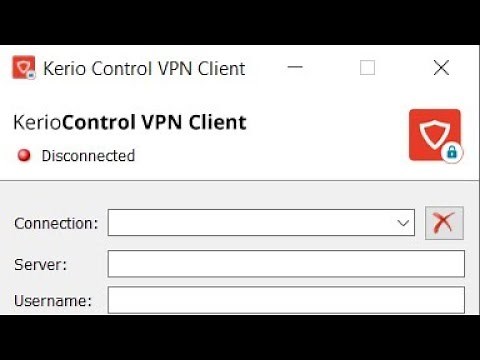 Kerio Control VPN client installation - backup and restore connection lists credential information.