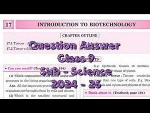 Question Answer Class 9 Science Chapter 17 . Introduction to Biotechnology ,Navneet Digest SSC board