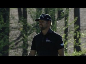 Ryan Moore confidently drains a 37-foot birdie putt at Wells Fargo