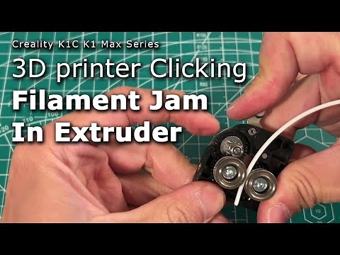 Fix Creality K1C Max Clicking Issue Caused by Filament Jam in 3D Printer Extruder #unclog #nozzle