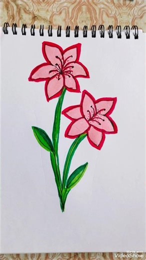 Easy#Simple#Flowers #Drawing🌸🌺💐🩷💖