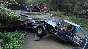 The Gatekeeper into Lowers at Swan Gully Park , with all the water you dont see the big hole to the right. Would you give it a go? | Do it in the Dirt