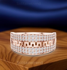 1.04 CTW Lab-grown Diamond Pavé Ring CAD Design - Etsy