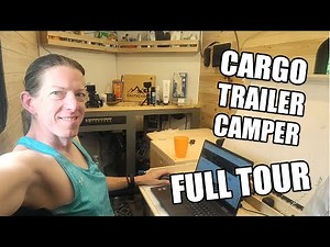 Ultimate 5x8 Cargo Trailer Camper Tour: You won't believe what I've packed in here.