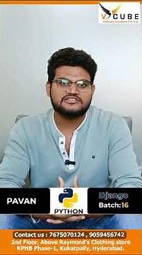 Python student review 2024 | V Cube | Best Python coaching institutes in KPHB | Hyderabad
