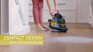 Stinger 2.5 Gal. 1.75 Peak HP Small Shop Vacuum Wet Dry Vac with Filter Bag, Hose, Utility and Car Nozzle Attachments HD2025 HD2025